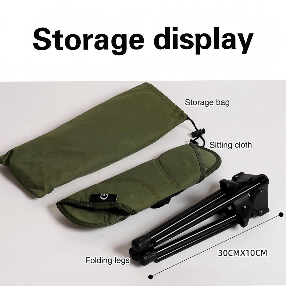 Outdoor Portable Folding Rotating Stool Aluminum Alloy Minin Chair Camping Fishing Chair Picnic Lightweight