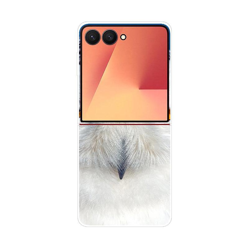 Luxury Transparent Phone Case For Samsung Galaxy Z Flip 7 Cases Hard PC Folding Cover For Galaxy Z Flip7 Shockproof Capa Fundas