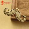 Antique Blue Retro Mustache Pendant for Mobile Phones, 1g, 100 pcs/pack