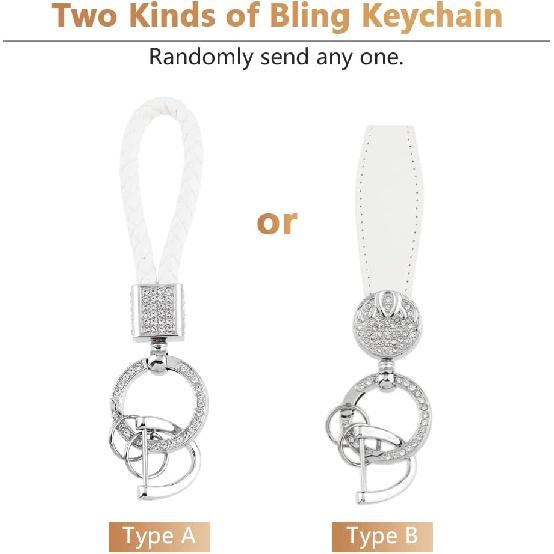 PIFOOG Key Fob Cover For Cadillac SRX CTS CT6 XTS XT5 XT6 XT4 ATS Accessories TPU 5 Button Keys Case Shell Protecor Glitter Car Keychain Girly Women