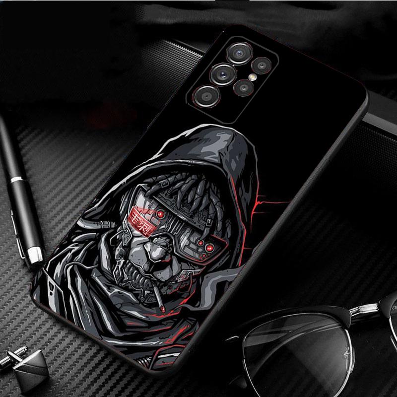 Phone Case for Samsung S26 S25 S24 S23 S22 Ultra S23 S22 S25 Plus S24 FE S26Edge Japanese Samurai Oni Mask