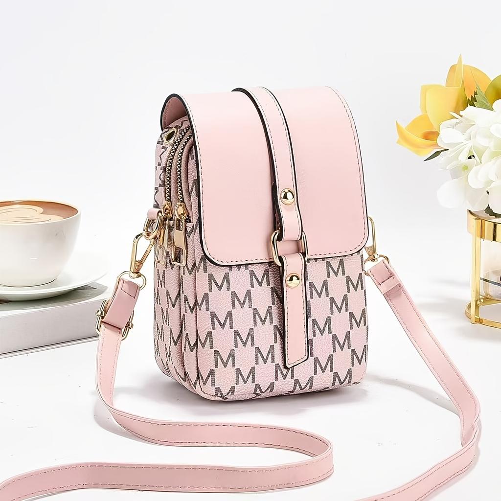 New Stylish and Elegant Multi-Layered Mini Bag with A Classic Design, Perfect for Carrying Your Phone and Suitable for Various Outfits.