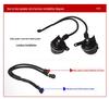 Waterproof Snail Horn for Volkswagen Polo - Easy, Non-Destructive Installation; Upgrade to Dual Horns with Original Car Horn Compatibility.