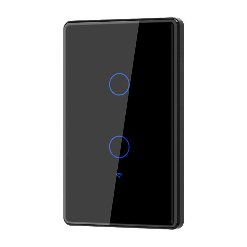 100 240V No Neutral & Neutral Wire 1/2/3/4 Gang Tuya WiFi Light Switch With RF433 Electric Wall Smart Touch Switch