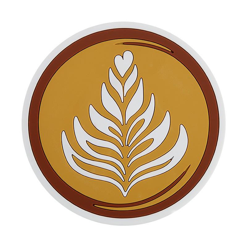Podložka pod šálek kávy Latte Art, izolační podložky pod tácky, konferenční stolek, protiskluzová miska, zesílená jídelní podložka, kuchyňské doplňky
