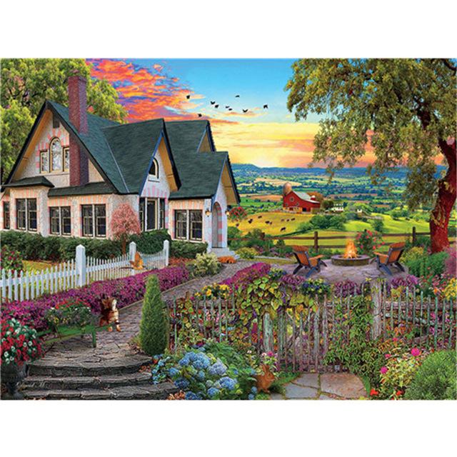 5D-Diamantgemälde zum Selbermachen, Winter-Schnee-Landschaft, volles Quadrat, Diamant-Handwerk, Heimdekoration, Geschenk, Kreuzstich-Set, Mosaik-Muster