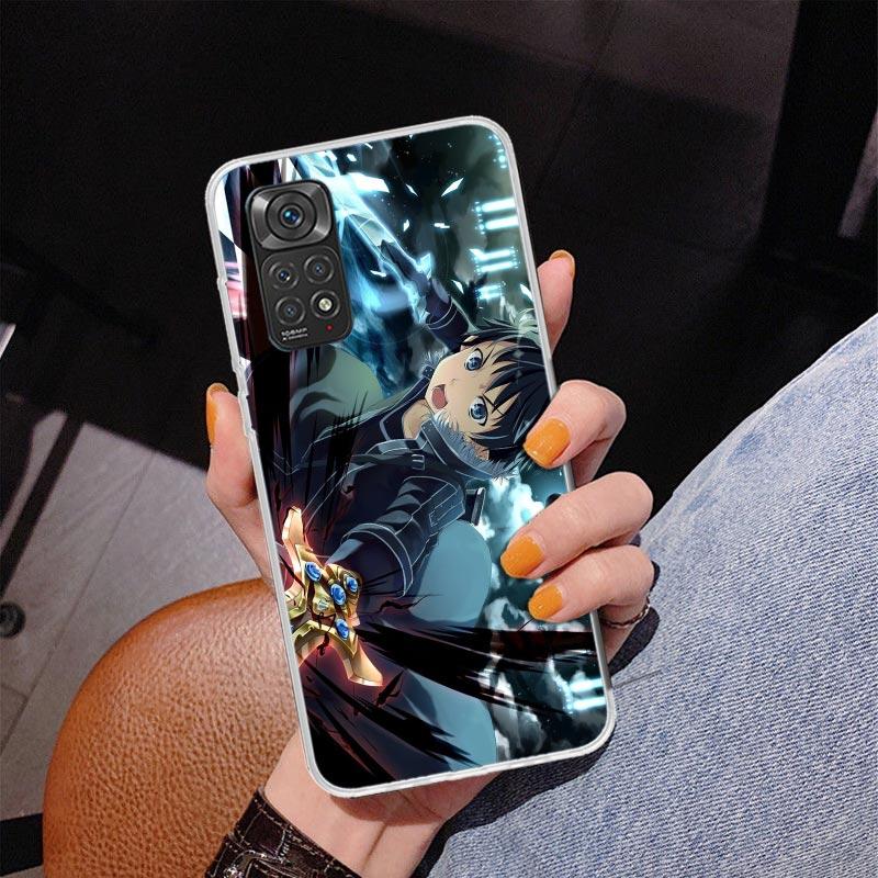 Sword Art Online Anime Handyhülle für Handyhülle für Xiaomi Redmi Note 15 14 14S 13 Pro Plus 12 12S 11S 11E 10S 10 11T 5G Einzigartig