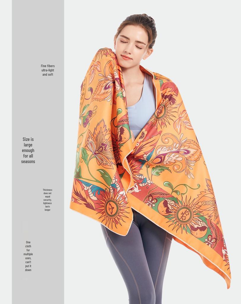 Double-Sided Microfiber Beach & Bath Towel - Absorbent, Quick-Drying