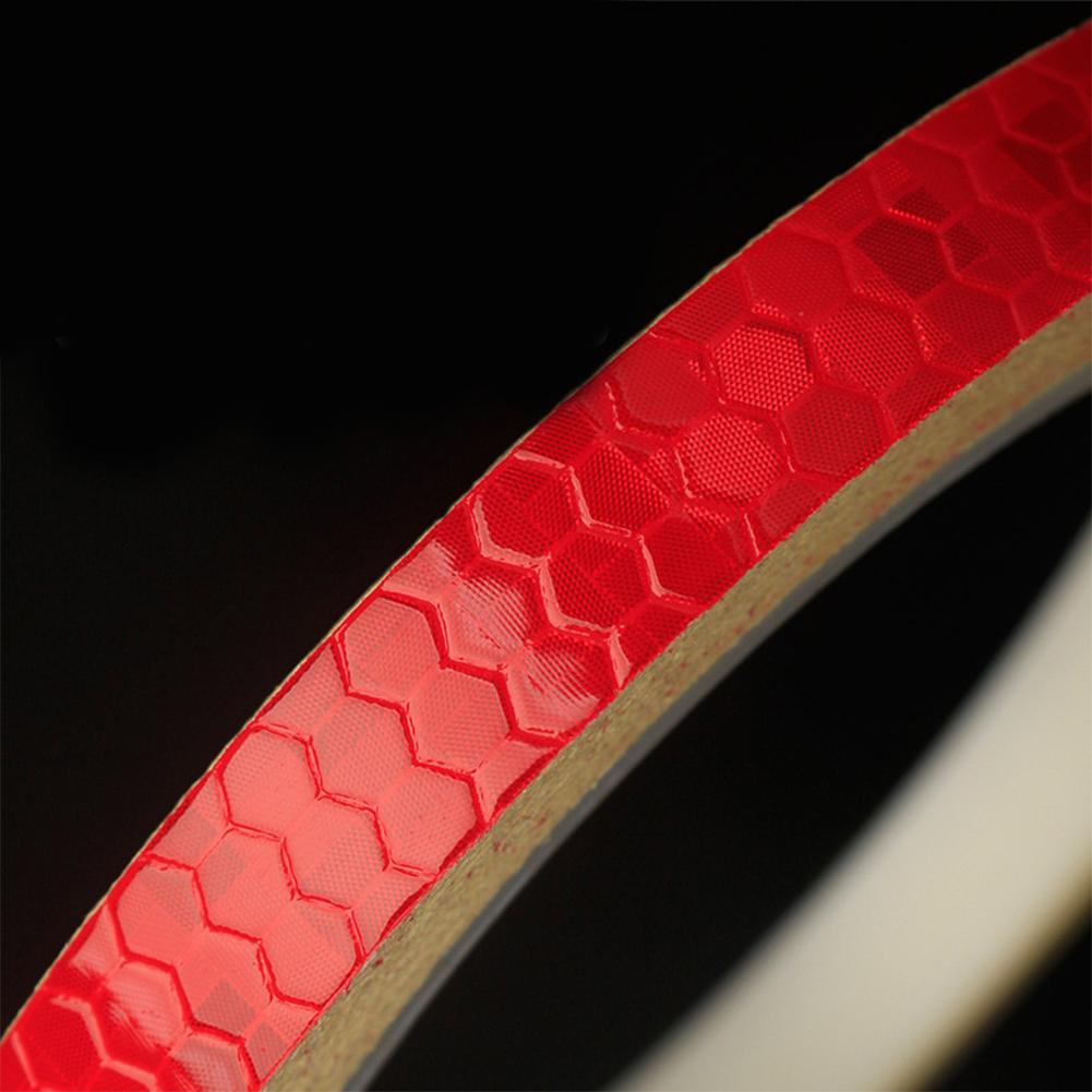 8M In Length Bicycle Reflective Sticker Tape Noctilucent Waterproof Fluorescent Bike Decoration