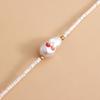 Baroque Simulated Pearls Necklace Short Clavicle Chain Necklace Bohemia Jewelry Dainty Clavicle Chain for Women Girl