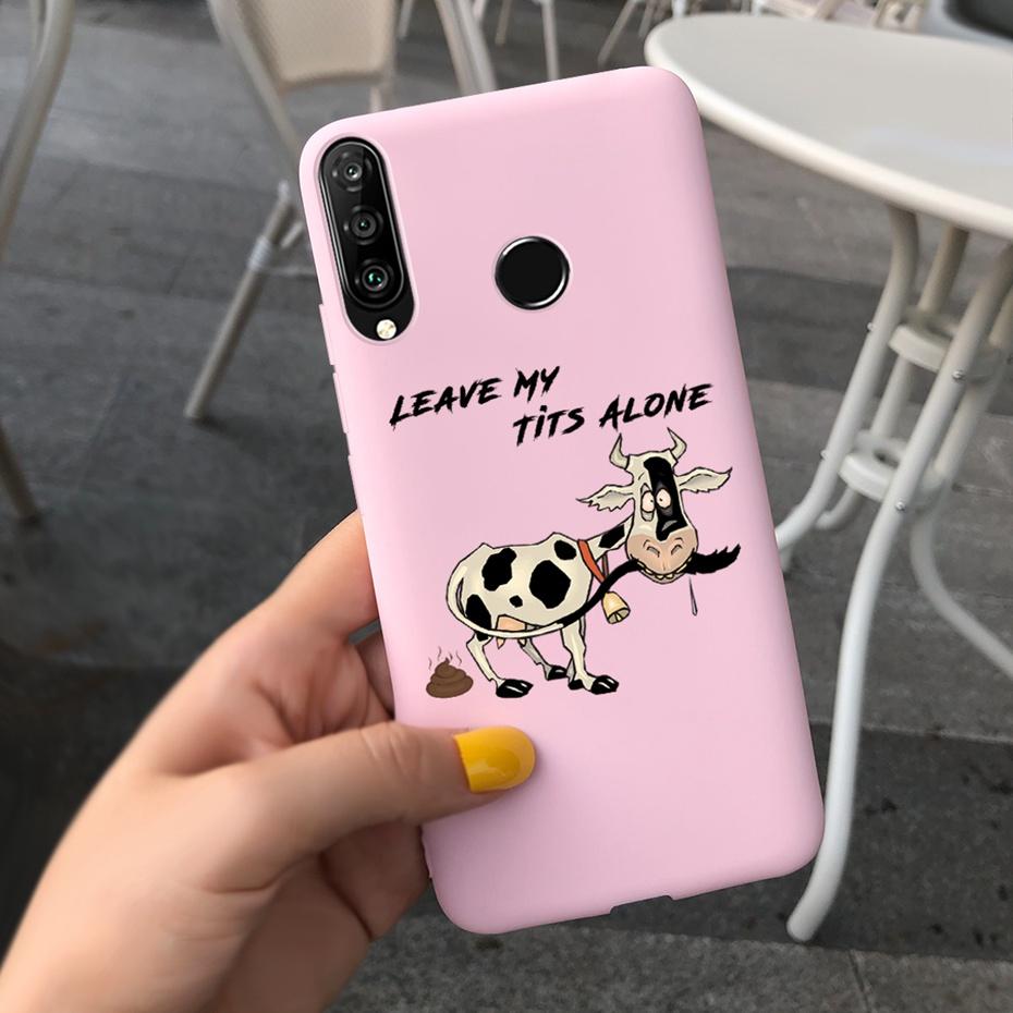 For Huawei P30 Lite Phone Case Flower Girl Pattern Soft Silicon Cover For Huawei P30 Pro Lite Case Cute Funda P 30 P30lite Cases