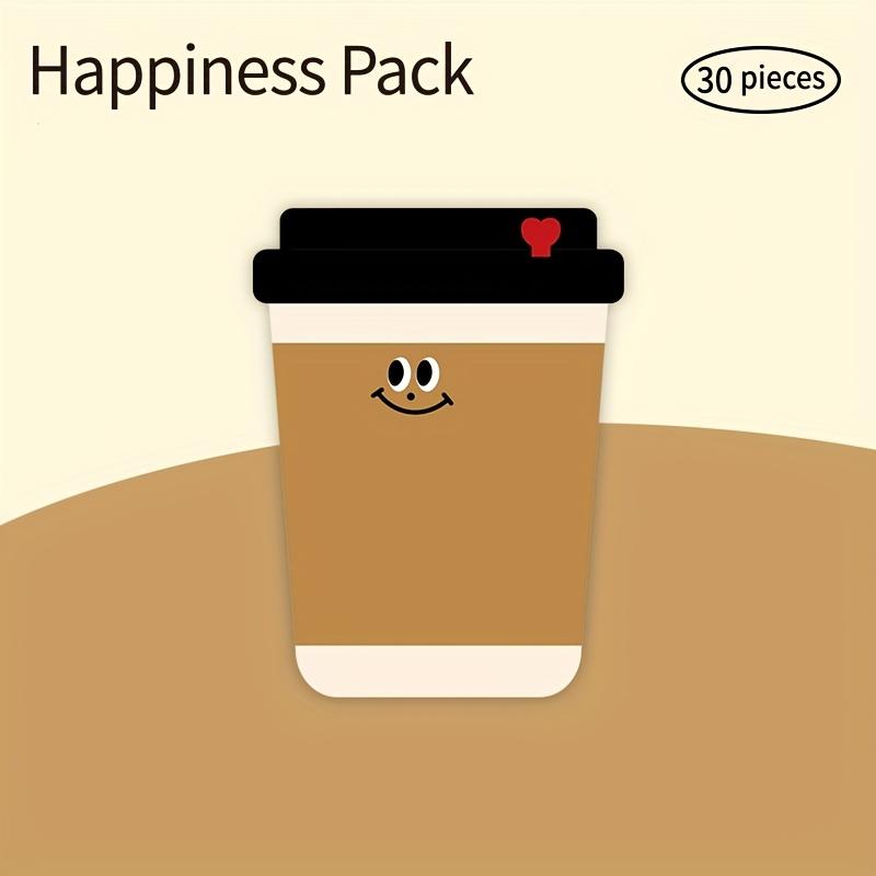 

Adorable Food-Shaped Sticky Notes, Featuring Funny Cartoon Designs, Perfect for Reminders And Studying кофейный