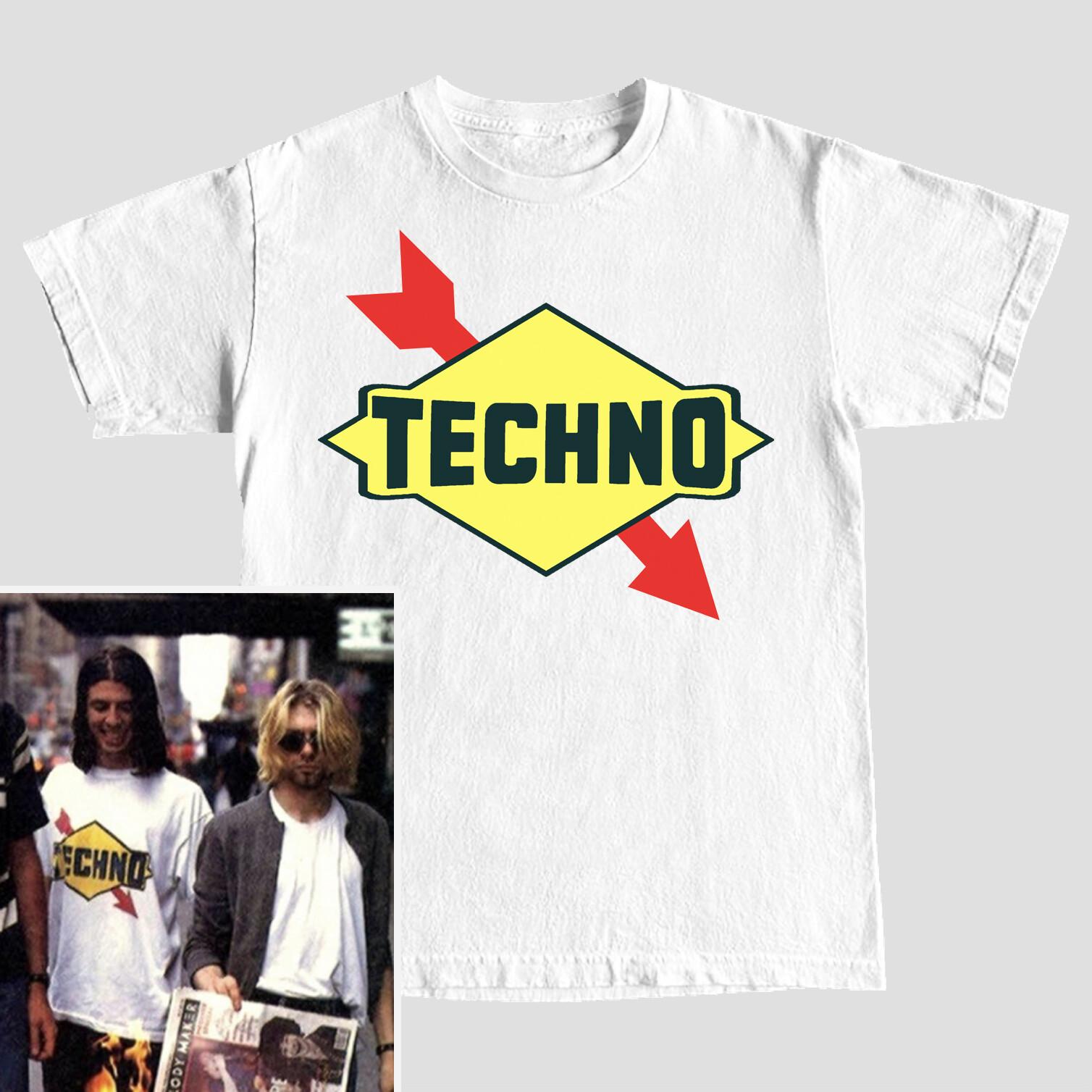 26 Techno T-Shirt  worn by Dave Grohl   Nirvana   In Utero  Unisex T-Shirt L