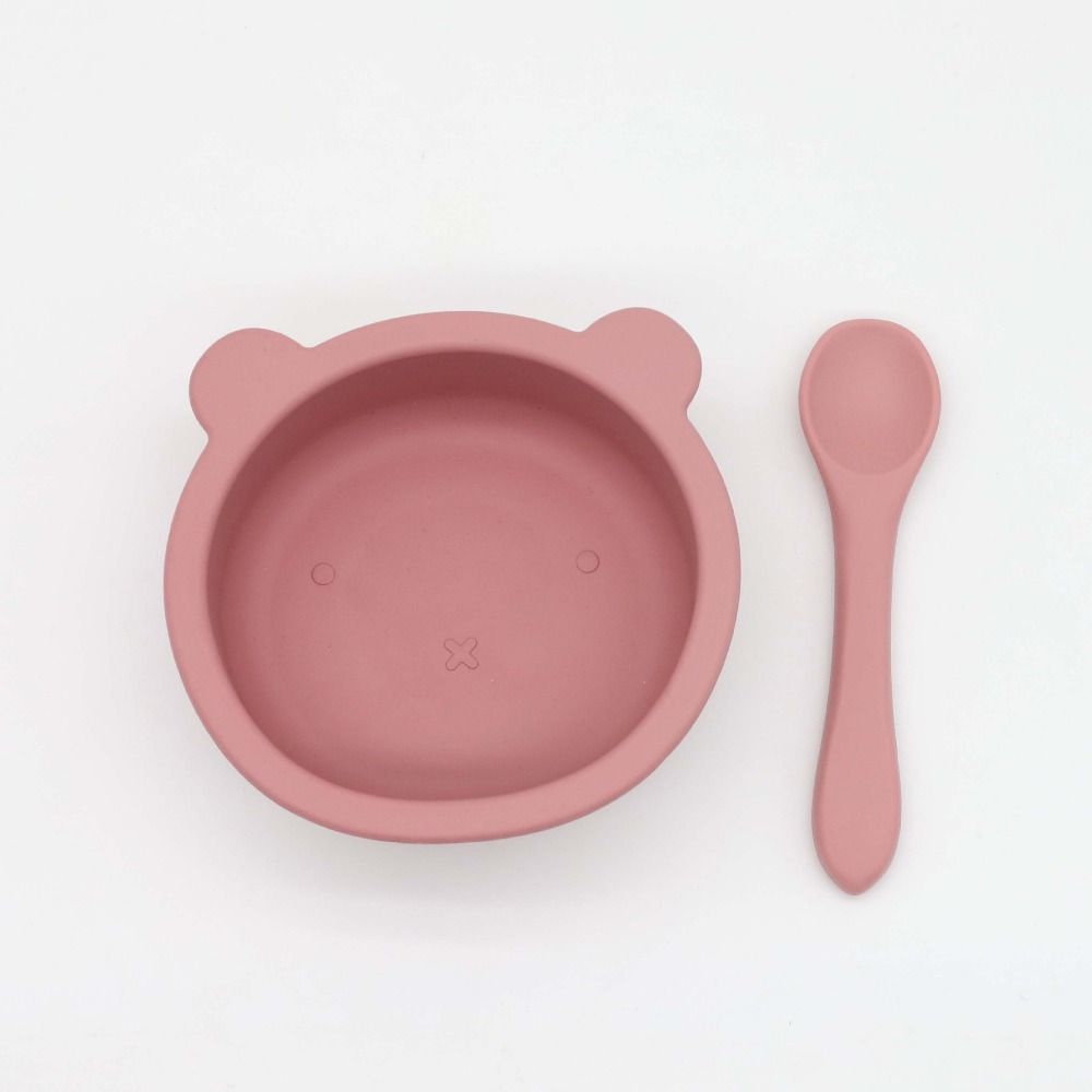 Waterproof Silicone Suction Bowls Flexible Feeding Bowl Set Feeding Tableware  Learning To Eat