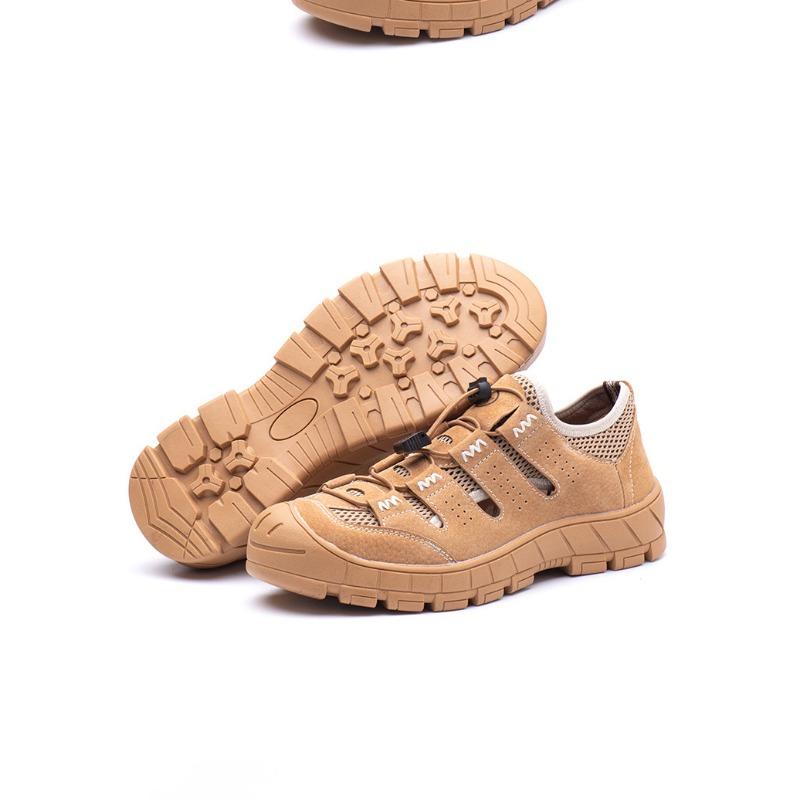 Anti-smash and Anti-piercing Labor Insurance Shoes for Men, Rubber Sole Steel Bag Head Kevlar Midsole Work Shoes