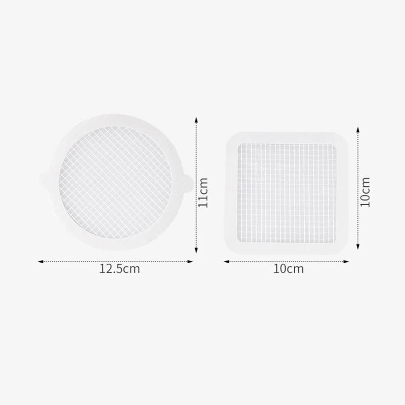 Disposable Anti-blocking Filter Floor Drain Sticker Mesh Hair Catcher Stopper Shower Drain Cover Kitchen Bathroom Sink Blocker