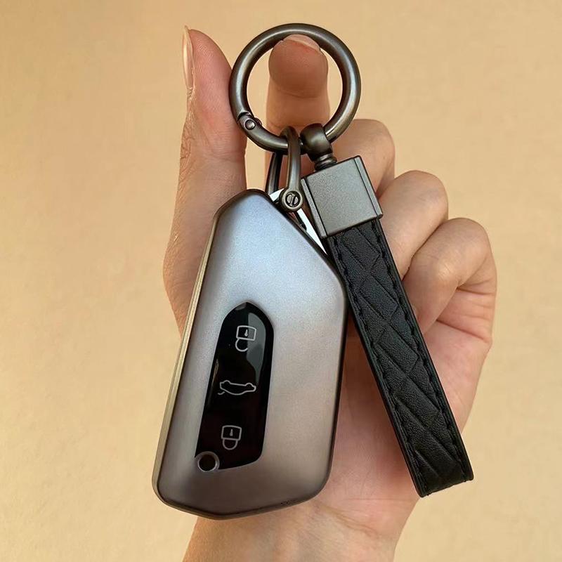 Grey Tpu Car Remote Key Case Cover For Vw Volkswagen Golf 8 Mk8  For Skoda Octavia For Seat Protection Shell Key Accessories