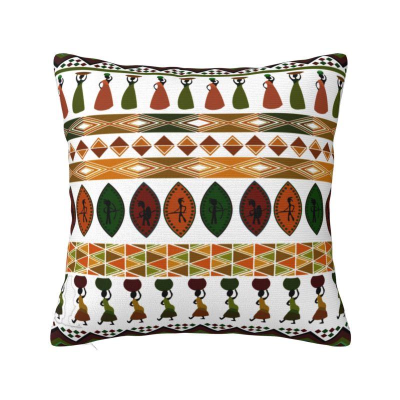 Ethiopian Habesha Art Cushion Cover 40x40cm Velvet Luxury Pillow Living Room Decoration