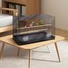 30 inch Bird Cage, Metal Large Parakeet Cages for Cockatiels Small Parrot Budgies Lovebirds Canaries, Pet Bird Cage with Rolling Stand and Tray