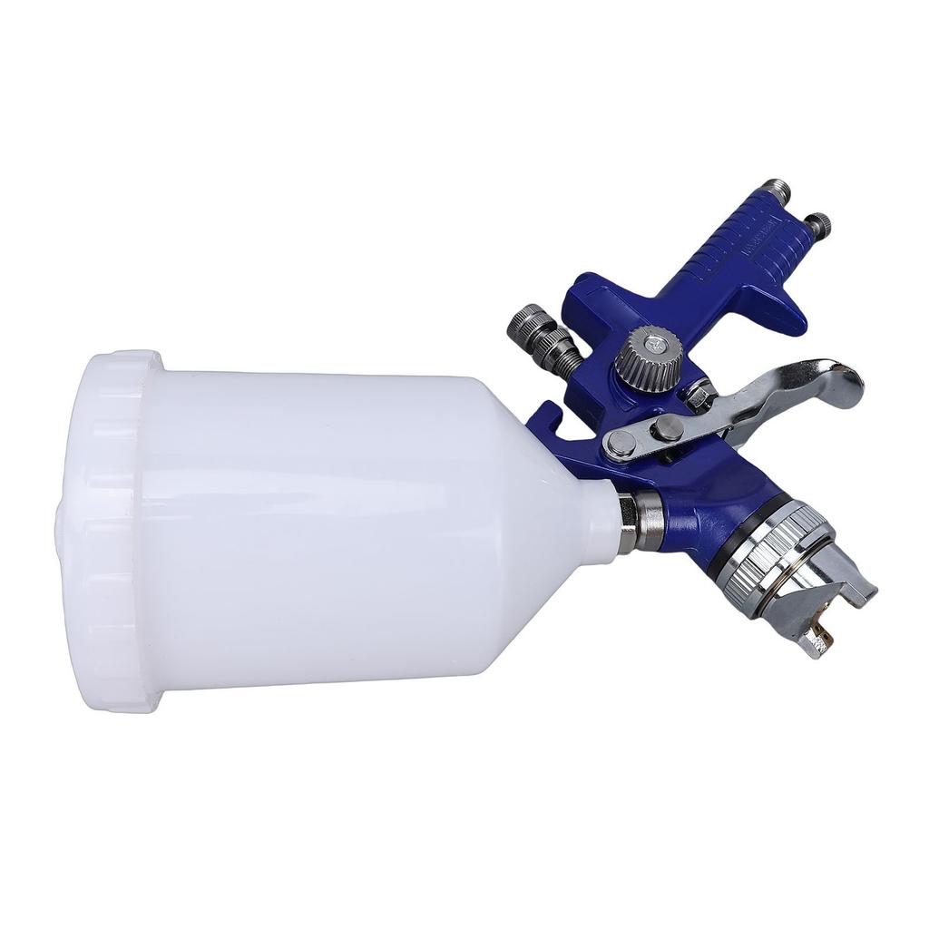 HVLP Spray Gun Kit with 1.4mm Nozzle Needle Cap 600cc Capacity Cup Paint Sprayer Tool for Automotive Furniture Wall