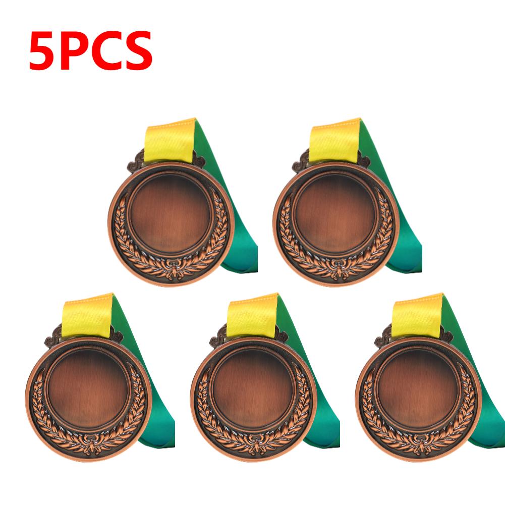 

5-15PCS Round Gold Silver Bronze Award Medal Winner Reward Toys Sport Football Competition Prizes Award Medal For Souvenir Gift
