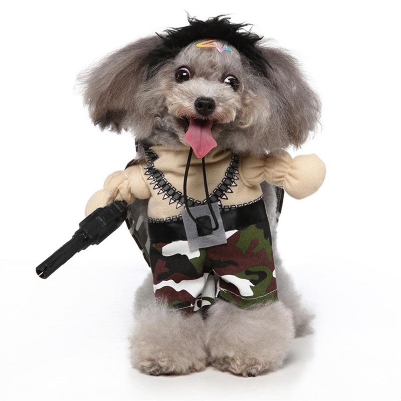 Lustige Haustier Hund Cosplay Kleidung Neuheit Welpen Halloween Kostüme Sweatshirt Weihnachts-Festival Party Outfitog Verwandlungskleid