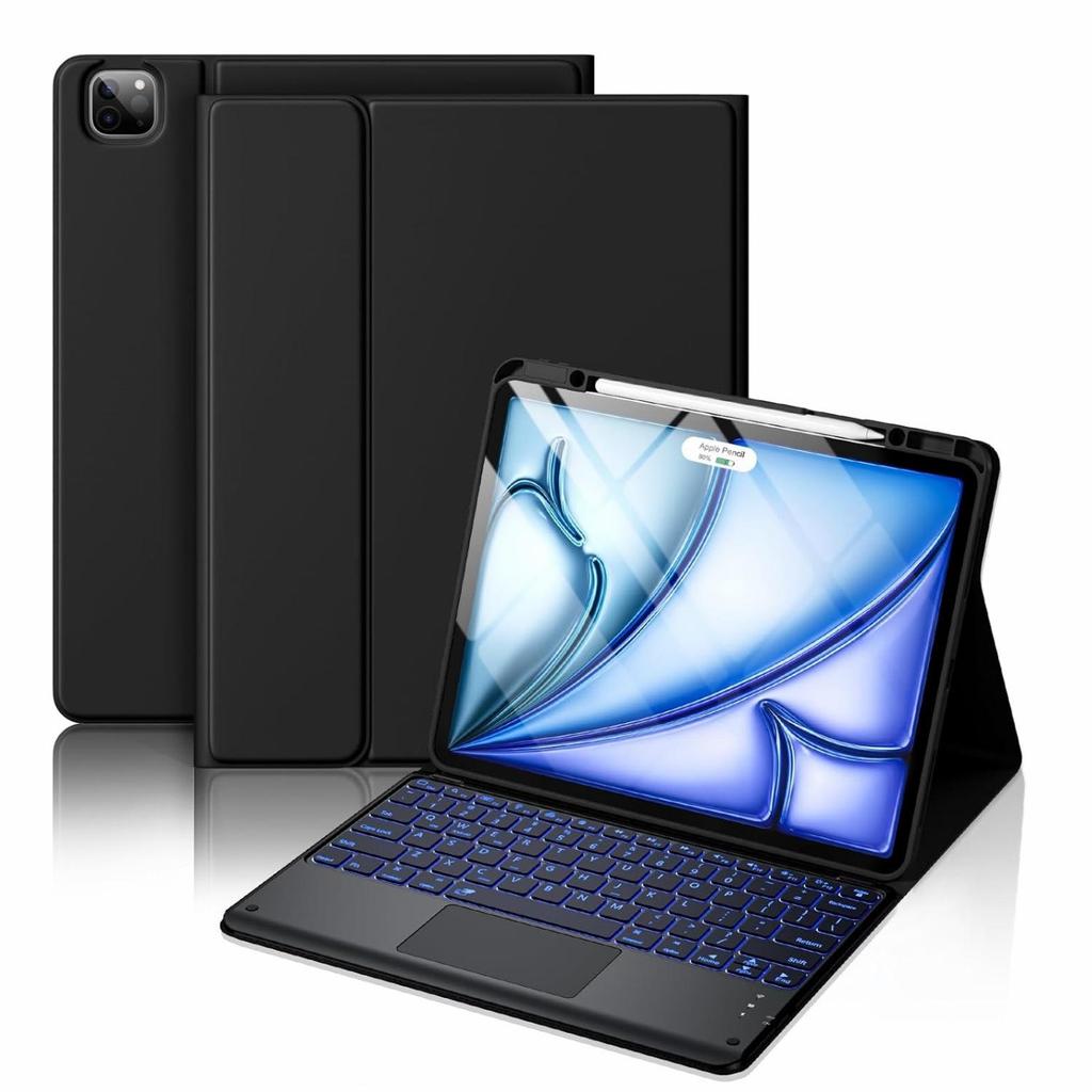 iPad Air 11" Keyboard Case: Compatible with 10th/11th Gen, Magic Keyboard, Backlit, Magnetic, Pencil Holder.
