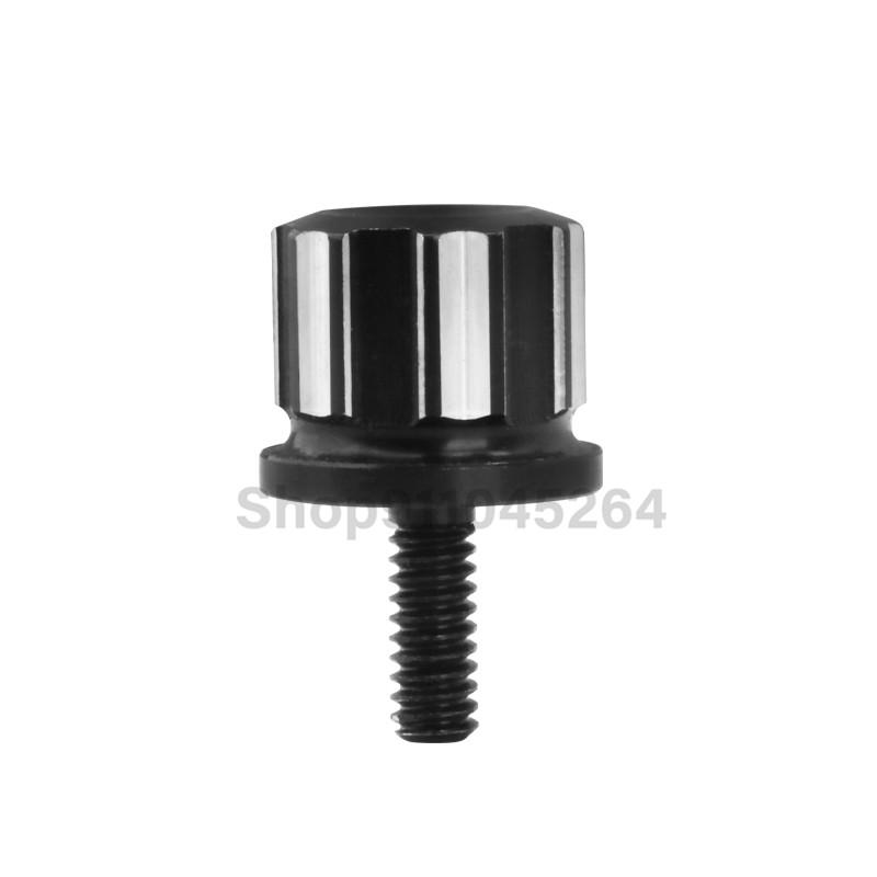 Motorcycle Black Seat Bolt Tab Screw For Harley Touring Road King Street Glide Softail Dyna Sportster XL Street Bob 96-19
