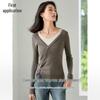 Women's Color-Block Faux Two-Piece Knit Sweater