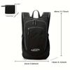 Lightweight and Foldable Men's Travel Backpack, Large Capacity Hiking Backpack, Zipper Closure, Outdoor Women's Sports Bags