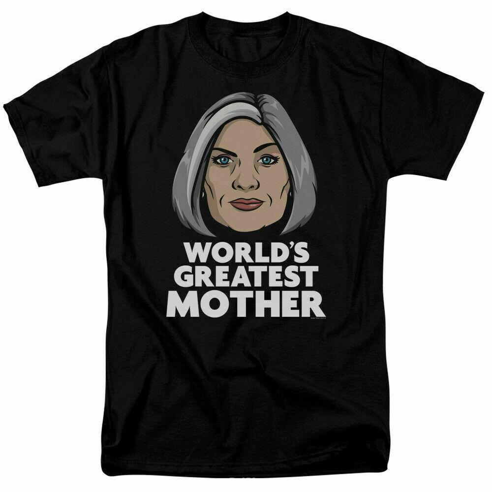 26 Archer Great Mother T Shirt Mens Licensed Cartoon Merchandise Bub Black Unisex T-Shirt XXXXL