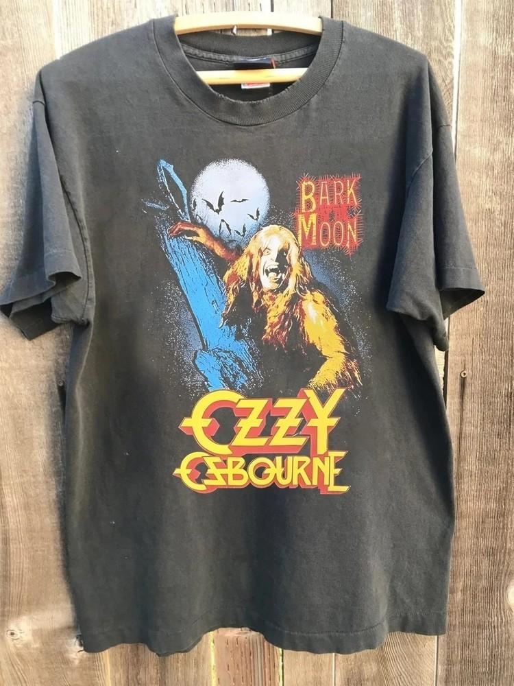 

OZZY OSBOURNE BARK AT THE MOON Graphic Charcoal Color Shirt Vtg Unisex T-Shirt XXL