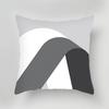 Luxury Home Decoration Cushion Cover Black Gray Dark Black and White Style Pillow Cover Office Sofa Cushion Cover