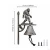 Rustic Cast Iron Chime Bell Decorative Wall Art Outdoor