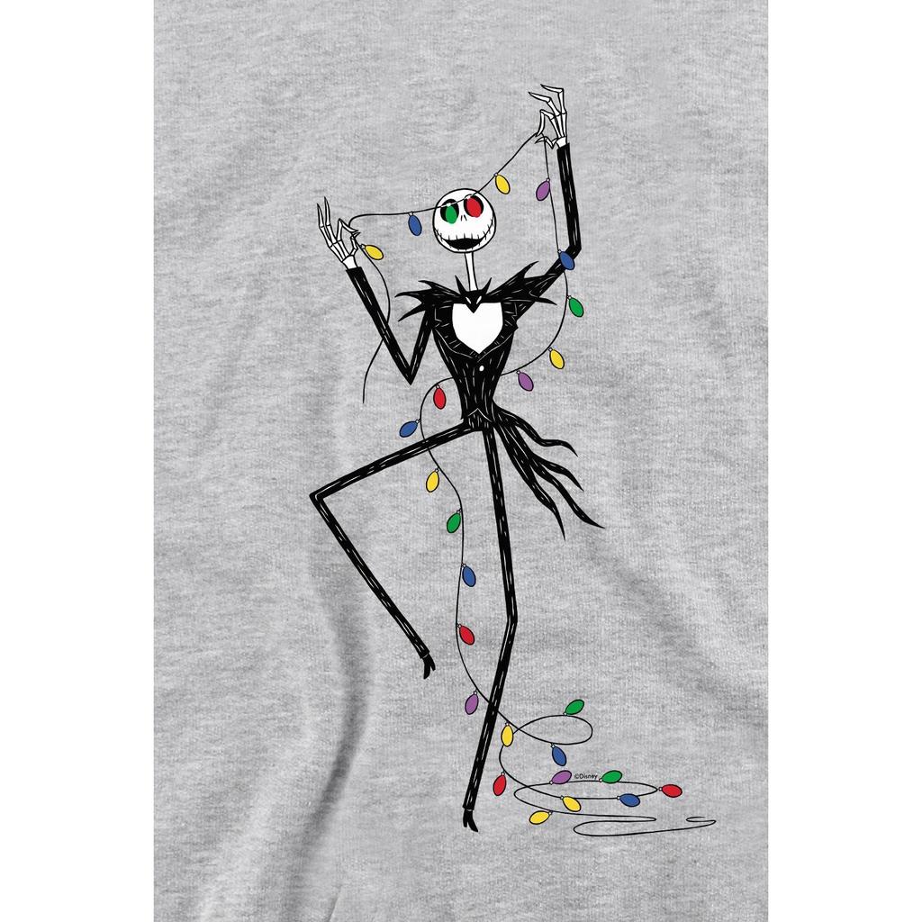 The Nightmare Before Christmas Unisex Adult Jack Fairy Lights Sweatshirt