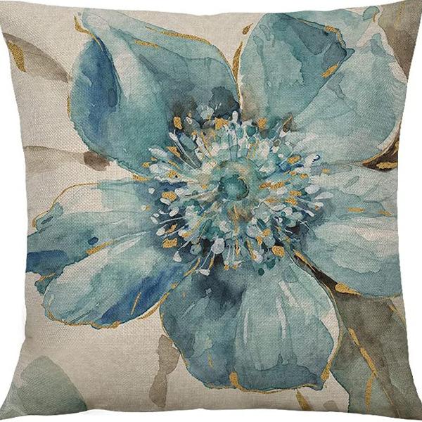 Plant and Flower Print Pillow Case Car Home Sofa Living Room Linen Pillow Cushion Nordic Style