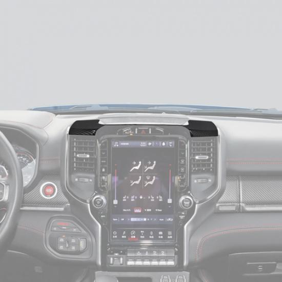 For Dodge Ram 1500 -2025 Carbon Fiber Center Console Storage Box Panel Trim
