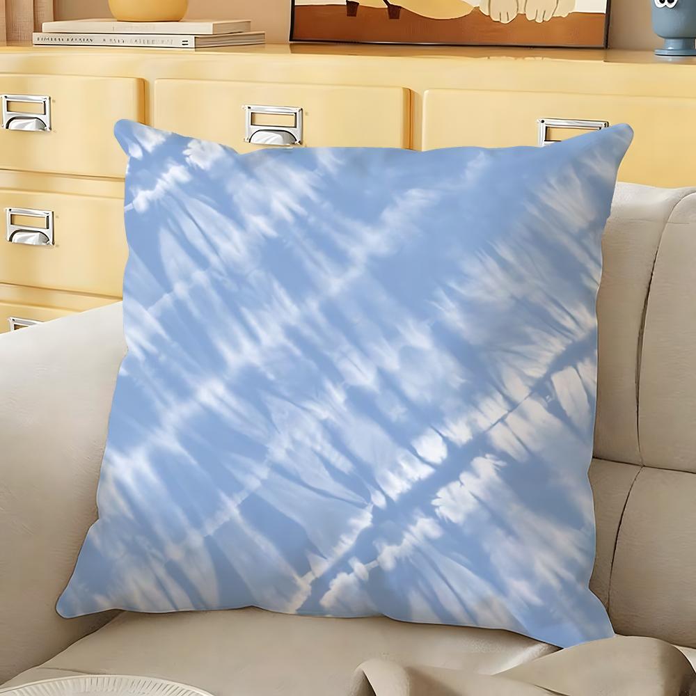 Gradient Tiedye Cushion Cover Soft Durable Reversible Pillow Cover Home Car MultiScene Daily Comfort Pillowcase