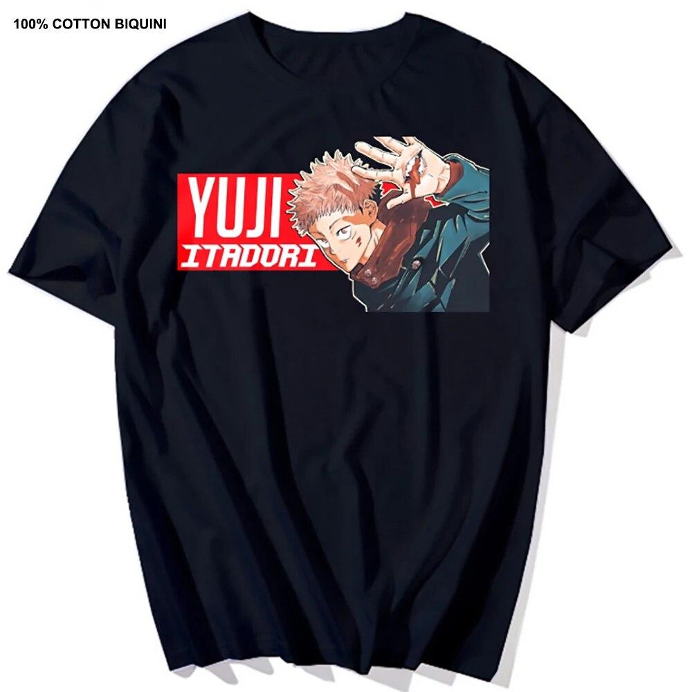 Harajuku Unisex's Tshirt Jujutsu Kaisen Printed Short Sleeve T Shirt Cool Cartoon Anime Casual T-shirt Kawaii Male Streetwear Tops