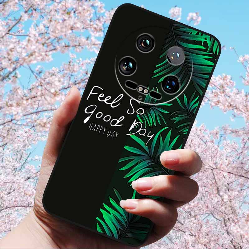 For Xiaomi 14 Ultra 5G 6.73" 14 Pro Cases Fashion 3D Retro Embossed Relief Soft TPU Siliocn Back Cover for Xiaomi 14 Capa Mi 14