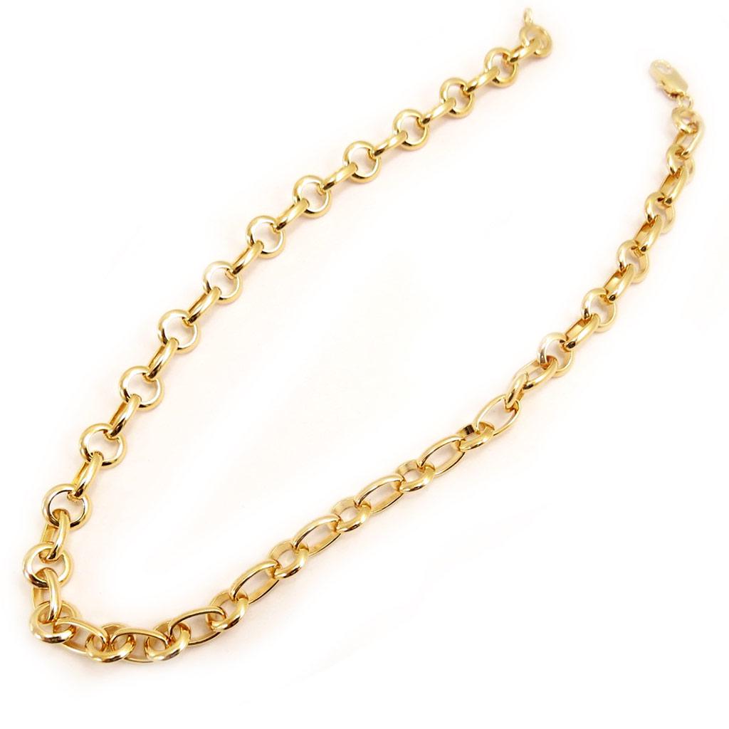 Les Trésors De Lily [D7918] - Gold-plated 'Maille Jaseron' Necklace - 45 Cm 10 Mm