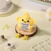 Funny Positive Crochet Star Doll Desktop Ornament Handmade Cheer Emotional Support Positive Star with Card Home Party Decoration