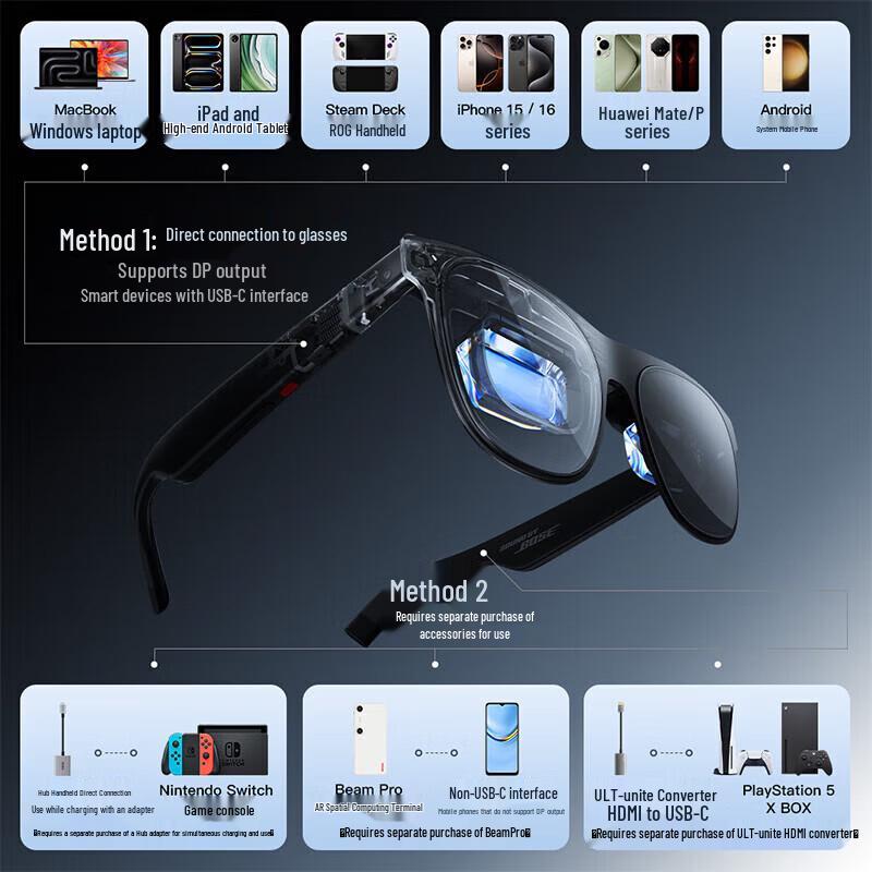 XREAL One Pro AR Glasses with Beam