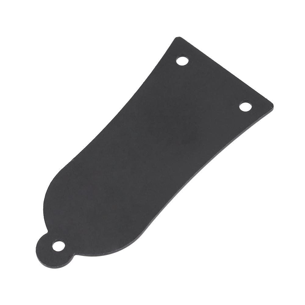 

3 Holes Metal Truss Rod Cover with Screws Guitar Bass Replacement(Black)