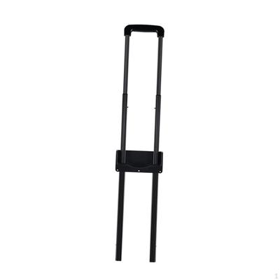 Travel Suitcase Telescopic Handle Repair Parts with 3 Stages Black Lightweight Easily Install DIY