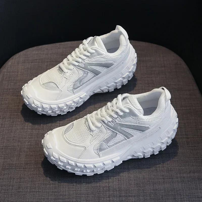 Women Tennis Sneaker Platform Designer Mesh Breathable Casual Shoes Men Outdoor Working Sports Shoes