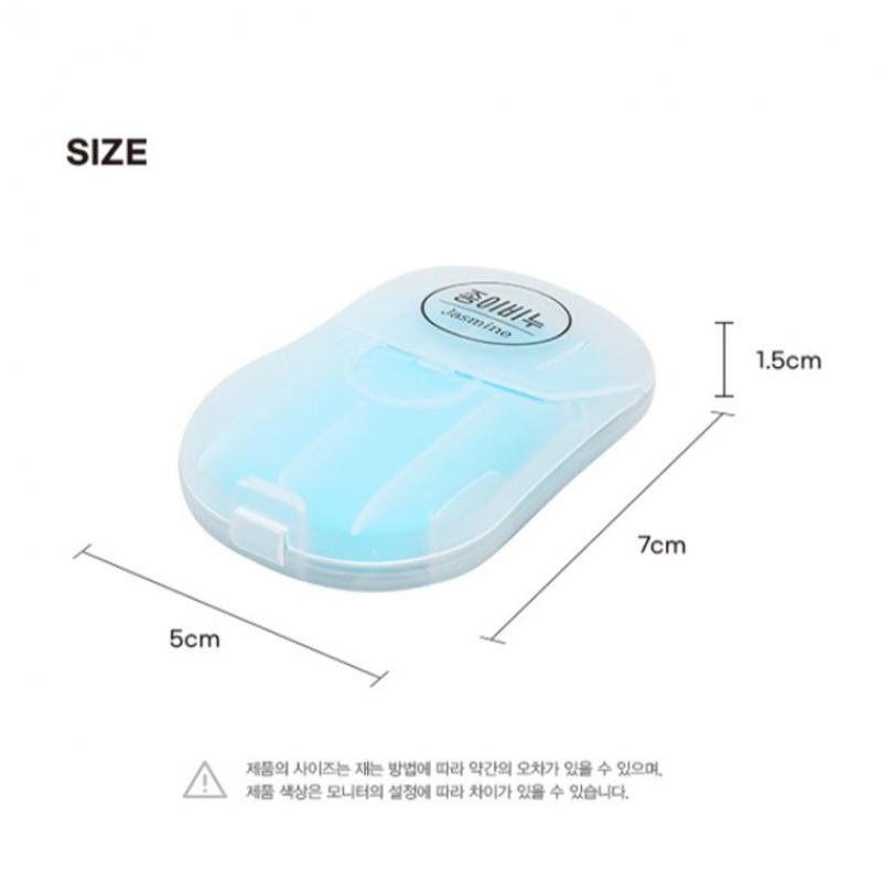 Daiso Portable Paper Soap 15 Sheets  Jasmine Fragrance 