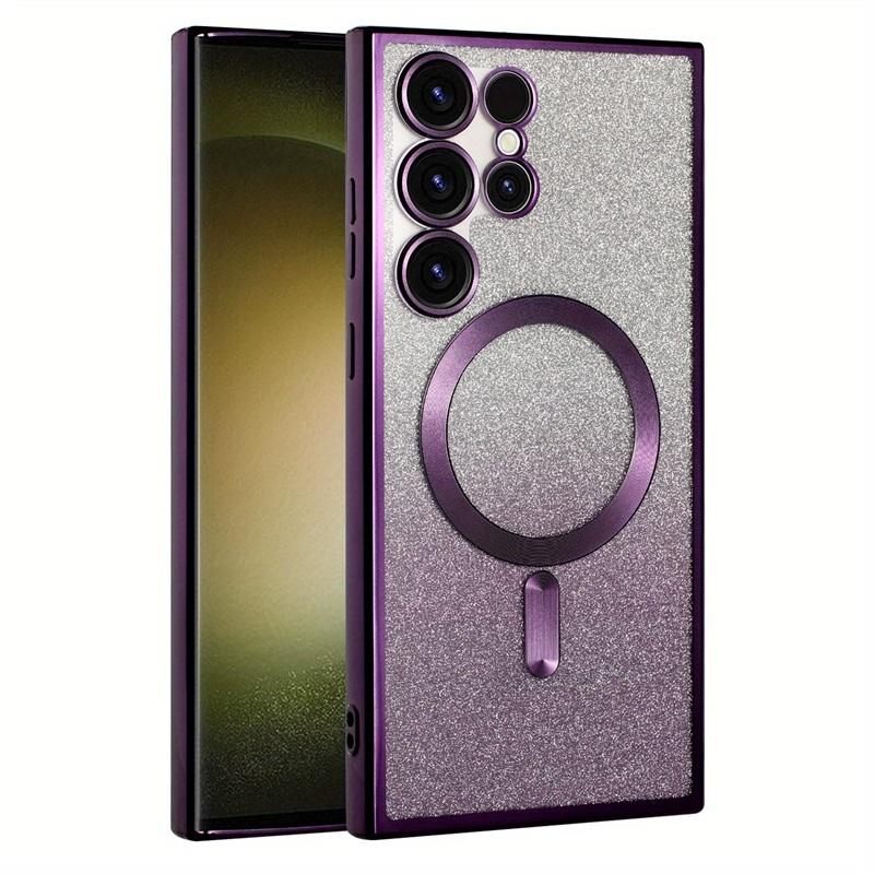 Capa BlingBright para Samsung Galaxy S24 S23 S22 S21 S20 Ultra Plus FE Glitter Case Note20 Ultra Plate Wireless MagSafe Magnetic