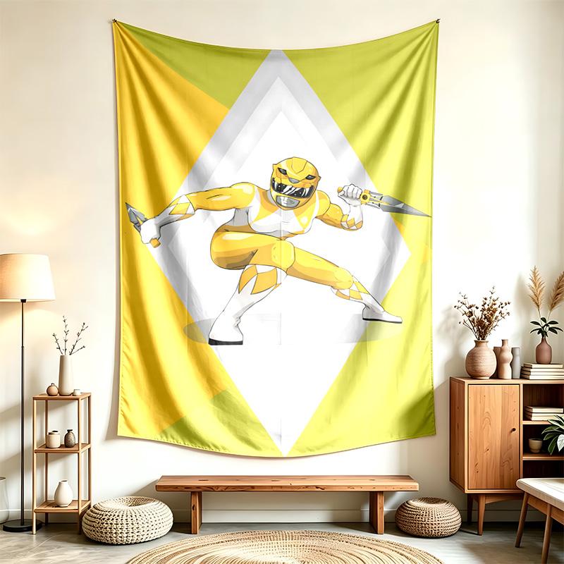 Mächtige Morphin Power Rangers (5) Wandteppich Geeignet Für Die Dekoration Von Häusern Wohnheimen Und Schlafzimmern Weich Anzufassen Und Ein Perfektes Geschenk Für Freunde Und Familie