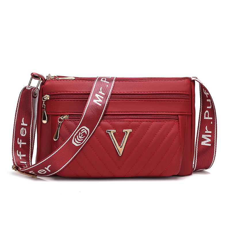 New Spring and Summer Style Medium Shoulder Bag Large Capacity Water Resistant PU Crossbody Bag Women's Bag